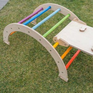 Rock climbing triangle rock slide set